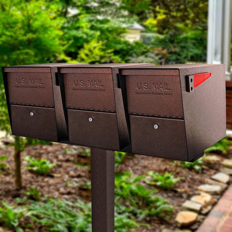 Mail Boss 7143 Box Spreader Bar for Three-Mailbox Applications, 3, Bronze - Image 2
